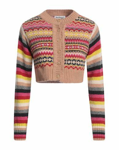 Molly Goddard Woman Cardigan Camel Lambswool Cover