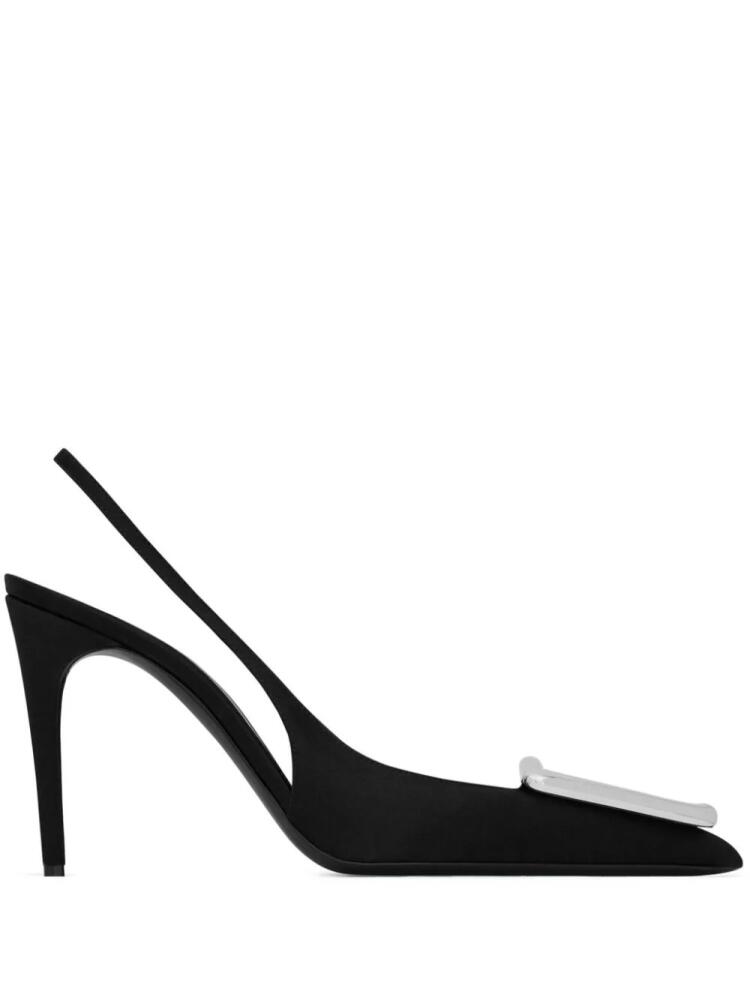 Saint Laurent Avenue 95mm slingback pumps - Black Cover