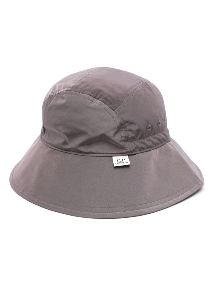 C.P. Company logo-patch bucket hat - Brown Cover