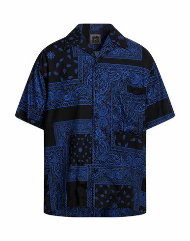 Destin Man Shirt Blue Cotton Cover