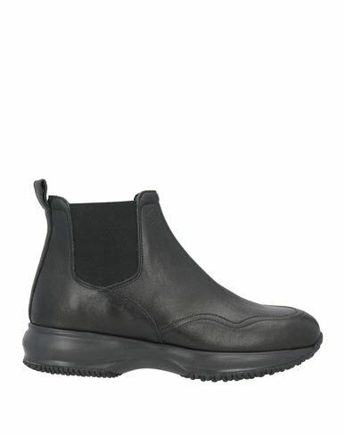 Hogan Woman Ankle boots Black Soft Leather Cover