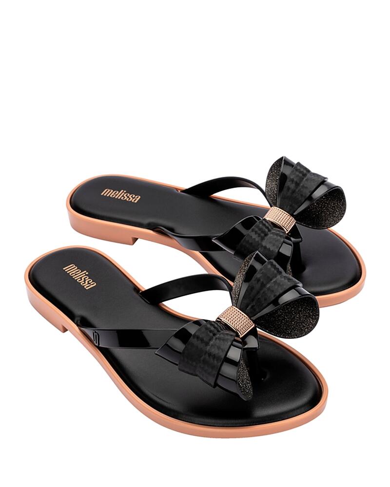 Melissa Women's Flip Flop Slim Bow Detail Thong Sandals Cover