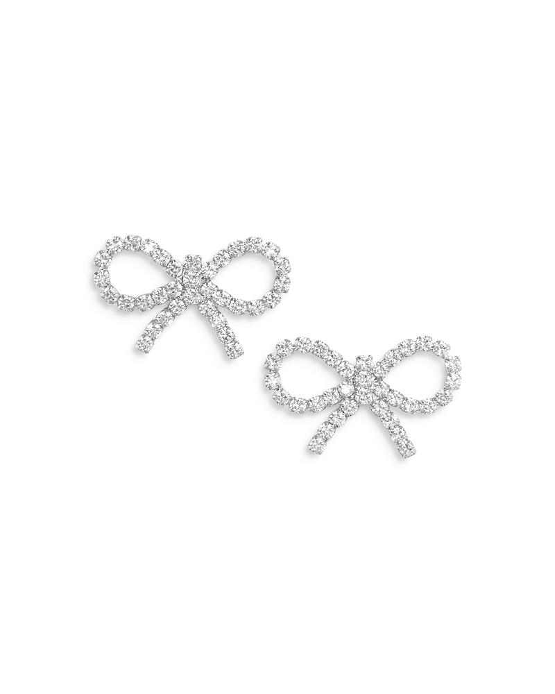 Self-Portrait Mini Bow Crystal Earrings Cover