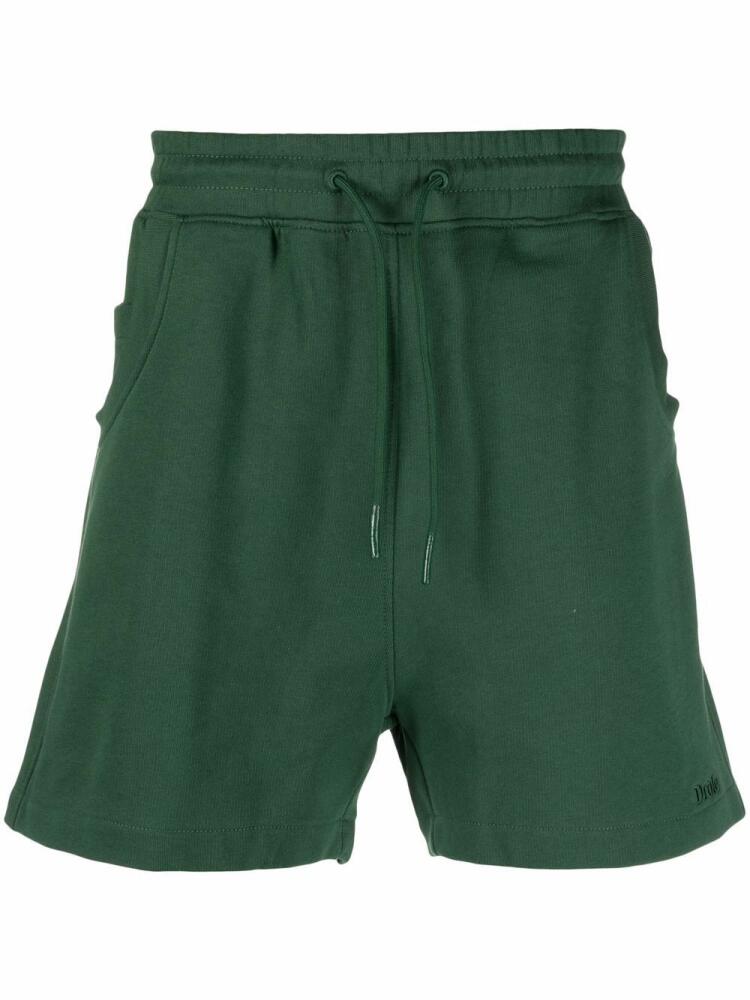 Drôle De Monsieur drawstring cotton track shorts - Green Cover