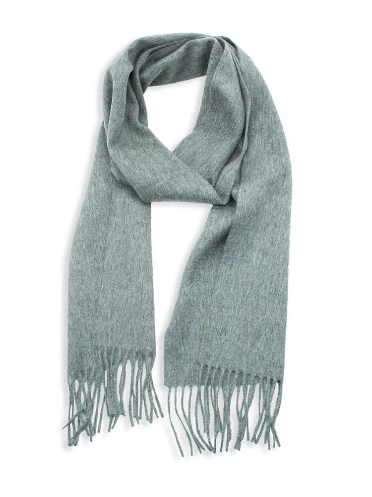 Portolano Men's Fringed Cashmere Scarf - Grey Cover