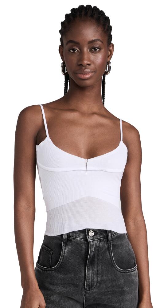 Sami Miro Vintage Double Layer Tank White Cover