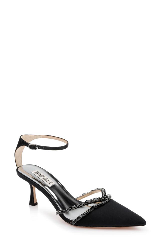 Badgley Mischka Collection Ankle Strap Pointed Toe Pump in Black Cover