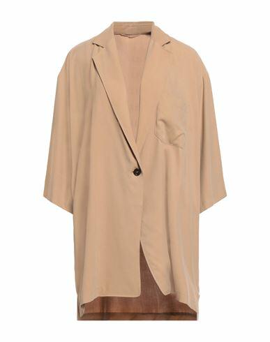 Max Mara Woman Blazer Sand Silk Cover