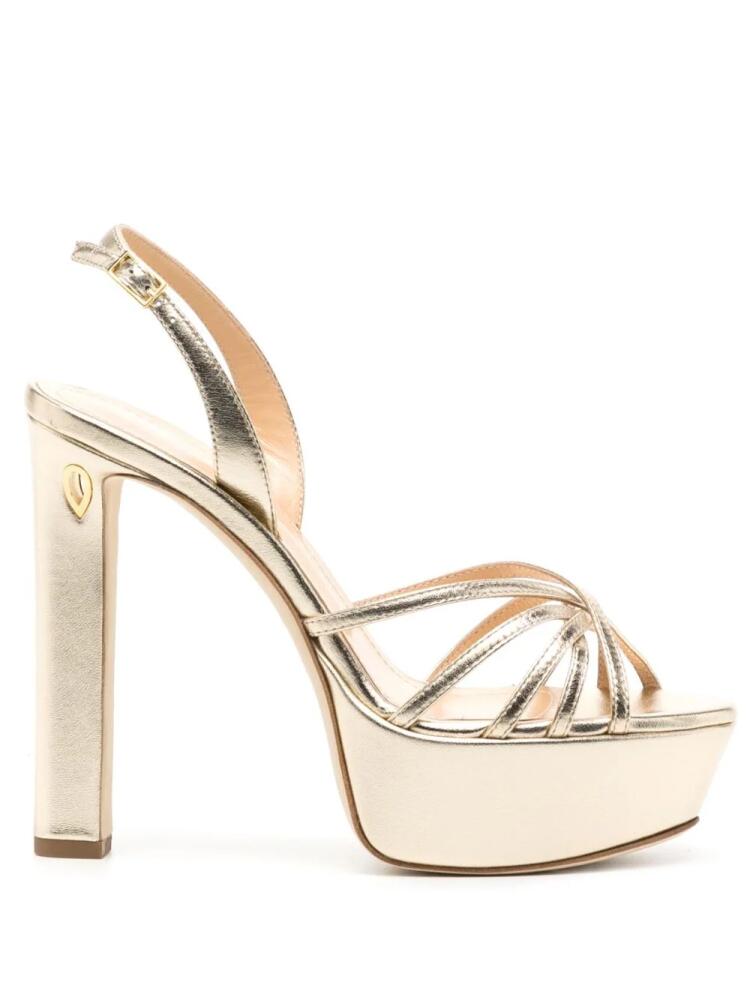 Jennifer Chamandi Roberto 130mm platform sandals - Gold Cover