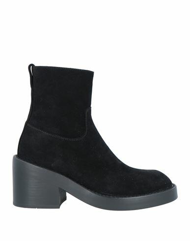 Ann Demeulemeester Woman Ankle boots Black Soft Leather Cover