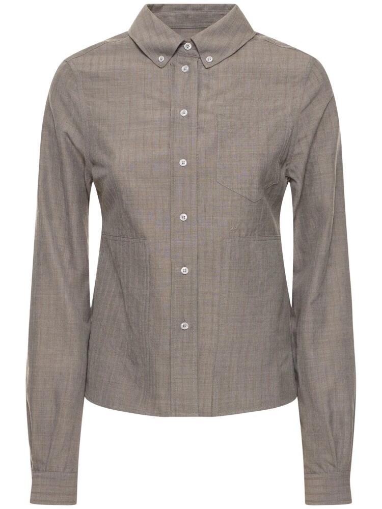 SAKS POTTS Rylo Wool Blend Shirt Cover