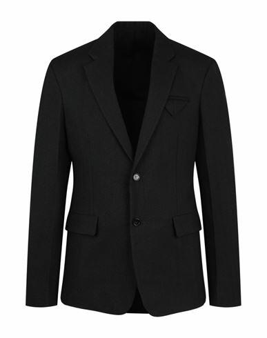 Bottega Veneta Single Breasted Herringbone Blazer Man Blazer Black Wool, Elastane Cover