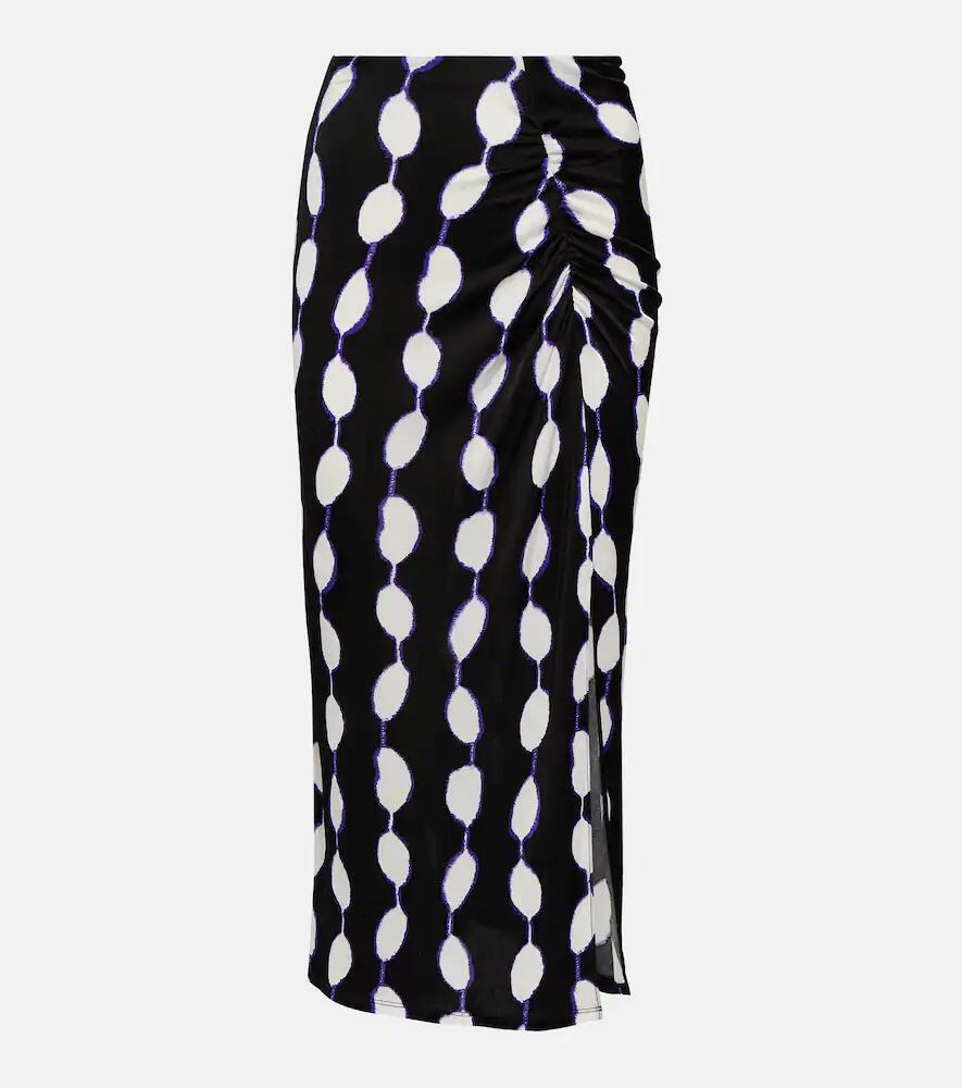 Diane von Furstenberg Garcel printed jersey midi skirt Cover