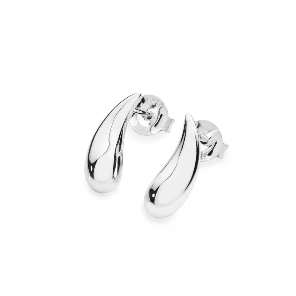 Lucy Quartermaine Droplet Studs in Sterling Silver Cover