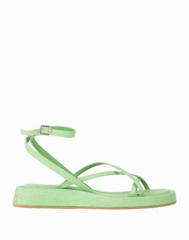 Gia / Rhw Woman Sandals Green Textile fibers Cover