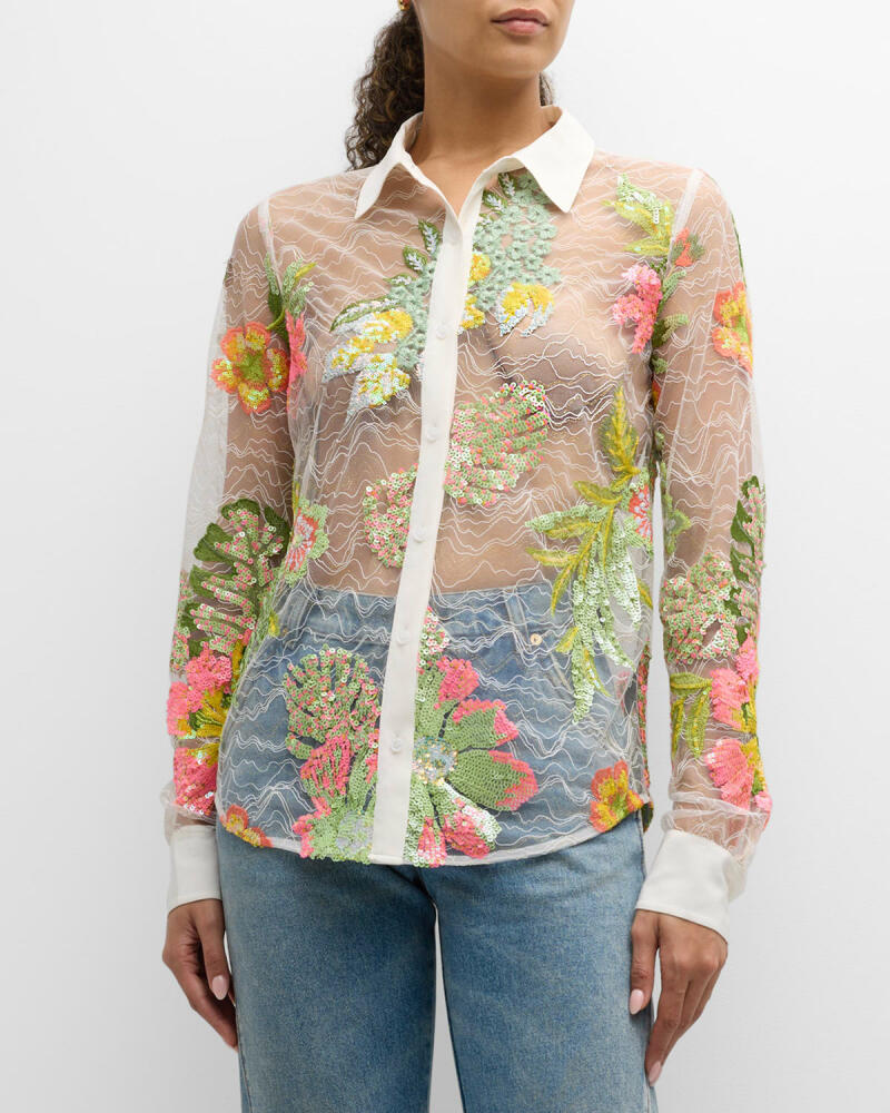 Le Superbe Tropical Lace Shirt Cover