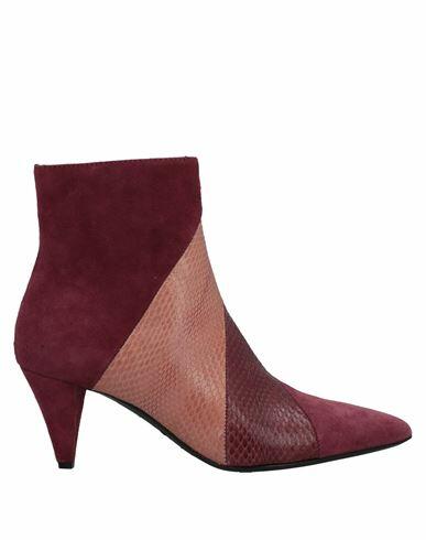 Malìparmi Woman Ankle boots Burgundy Soft Leather Cover