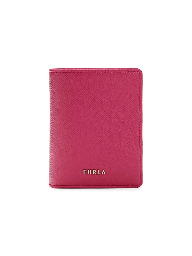 Furla Women's Logo Leather Bifold Wallet - Shock Pink Cover