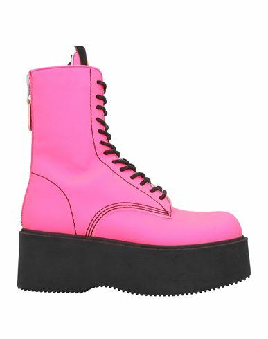 Aniye By Woman Ankle boots Fuchsia Polyurethane, Polyester, Cotton Cover