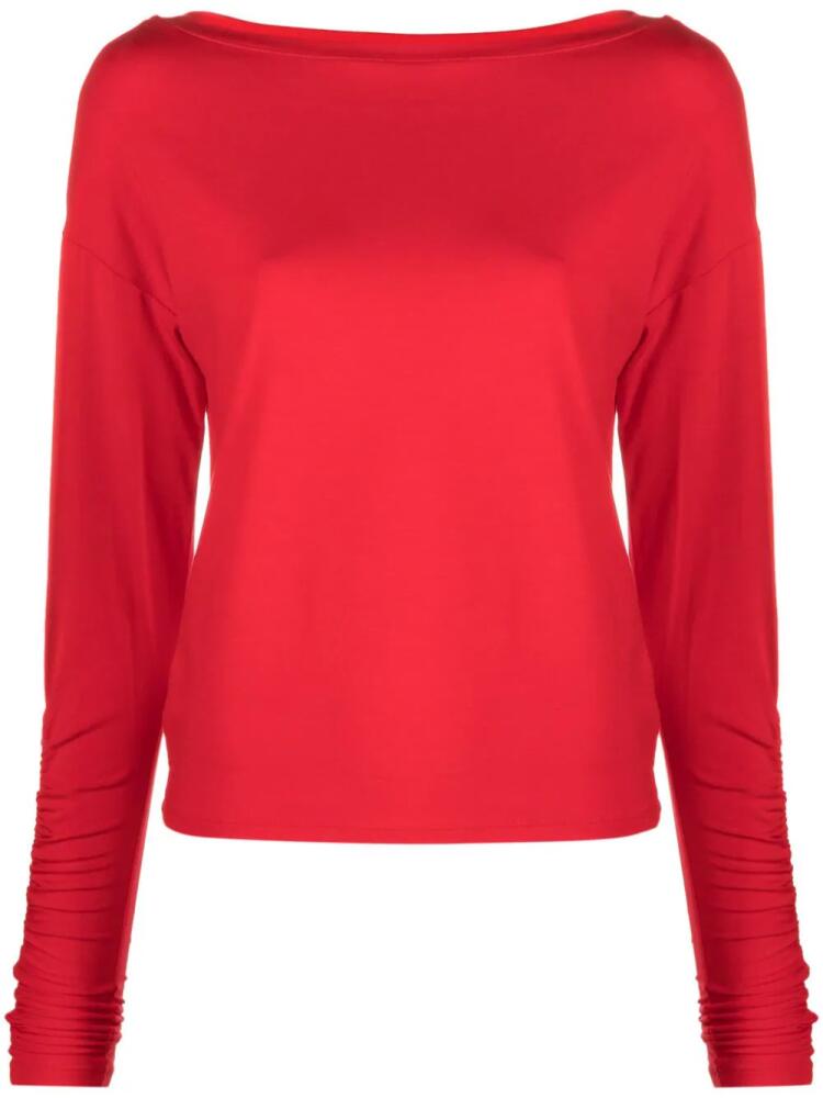 Patrizia Pepe logo-embroidered drop-shoulder sweatshirt Cover