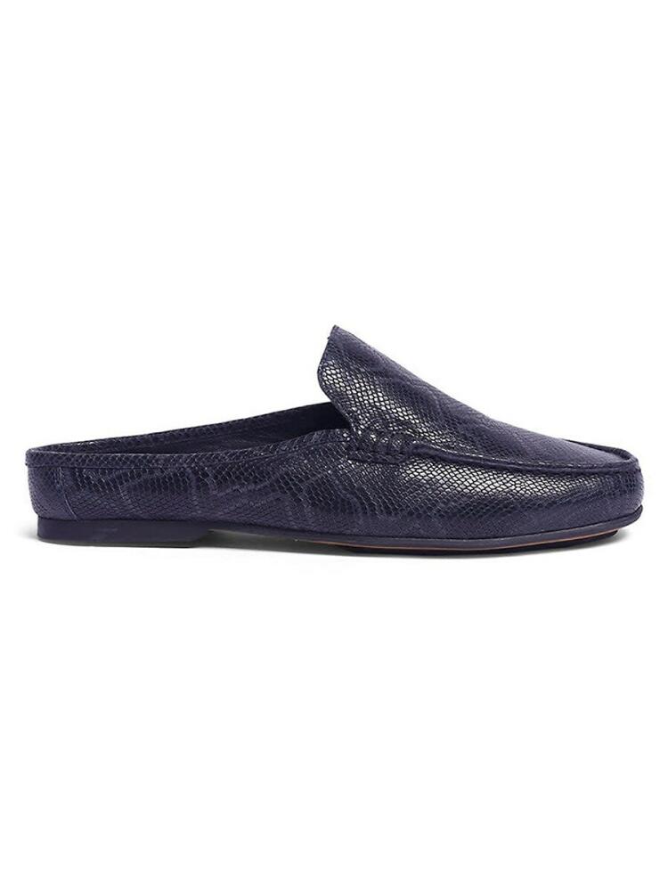 Carlos Santana Men's Hector Python-Embossed Mules - Navy Cover