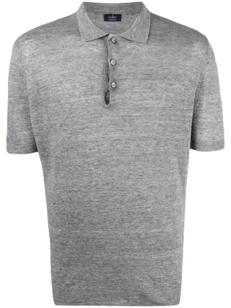 Barba short-sleeved polo shirt - Grey Cover