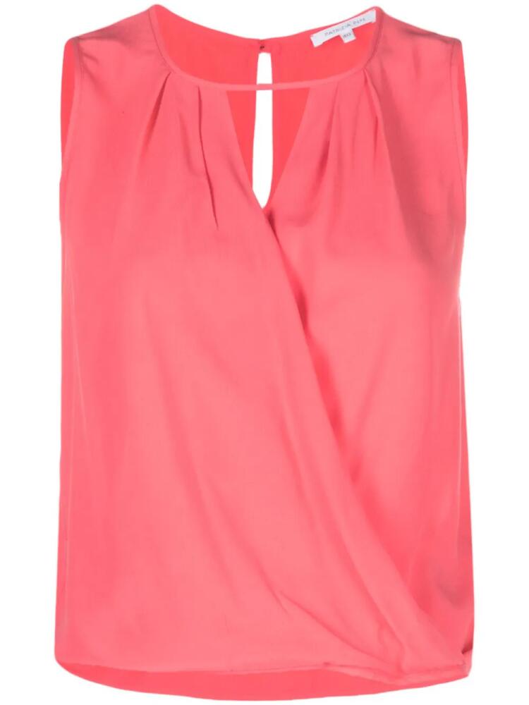 Patrizia Pepe cut crossover top - Pink Cover