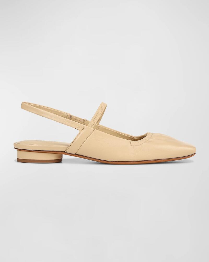 Vince Venice Leather Slingback Ballerina Flats Cover