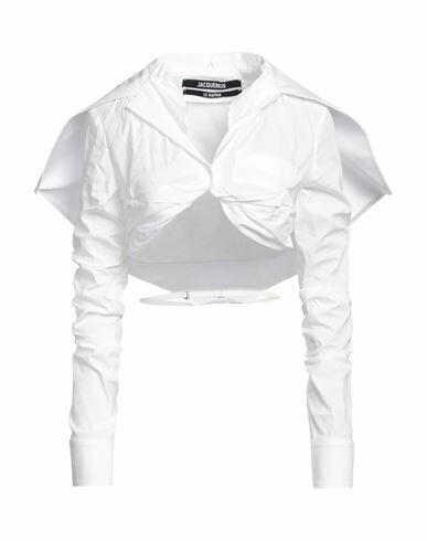 Jacquemus Woman Shirt White Cotton, Elastane Cover