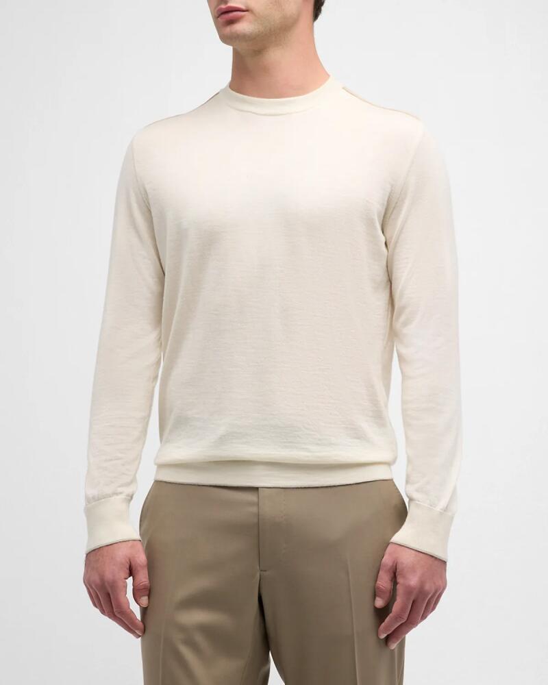 Stefano Ricci Men's Cashmere-Silk Crewneck Sweater Cover