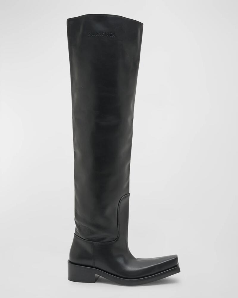 Balenciaga Men's Santiago Over The Knee Boot Cover