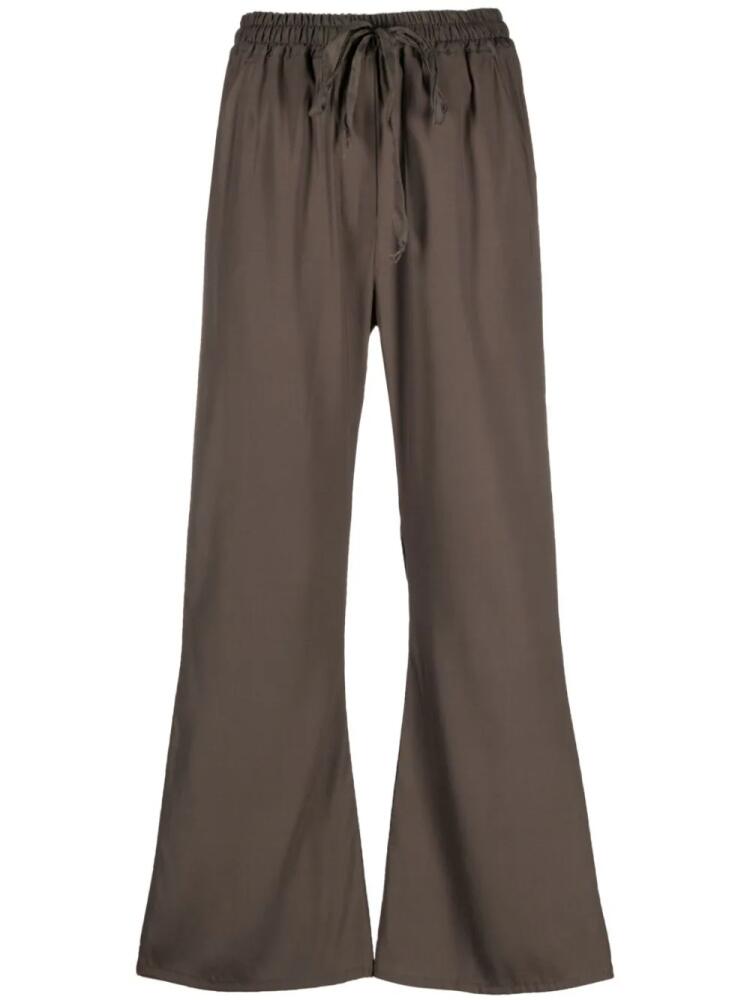 Kristensen Du Nord drawstring-waistband silk trousers - Brown Cover