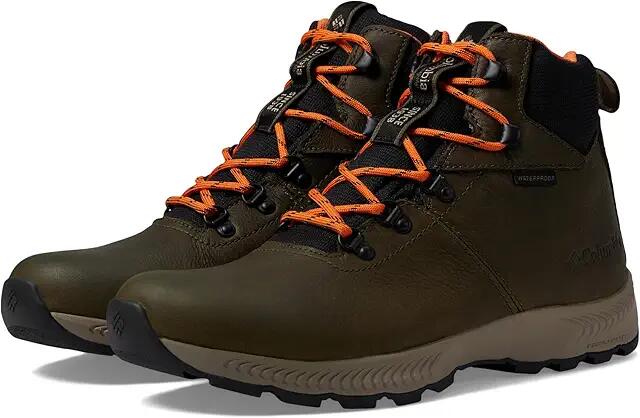 Columbia Landroamer Explorer Waterproof (Peatmoss/Bright Orange) Men's Shoes Cover