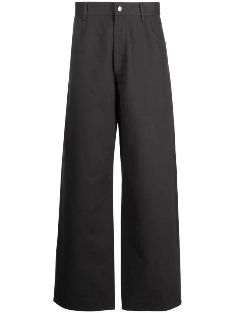 There Was One wide-leg gabardine trousers - Grey Cover