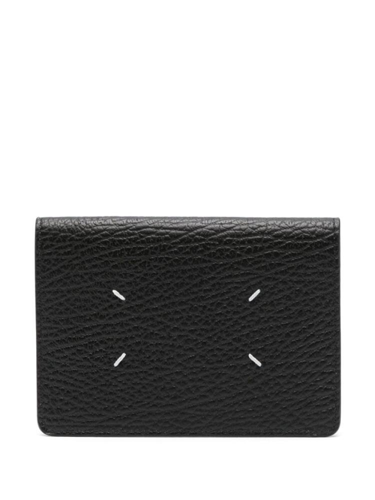 Maison Margiela four-stitch logo leather wallet - Black Cover