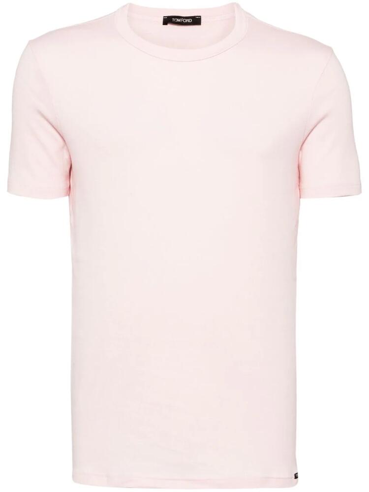 TOM FORD round-neck jersey T-shirt - Pink Cover