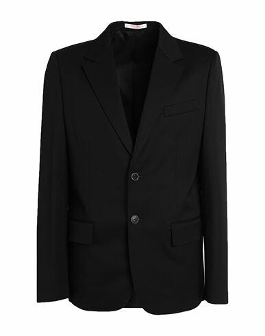 Valentino Garavani Man Blazer Black Virgin Wool, Elastane Cover