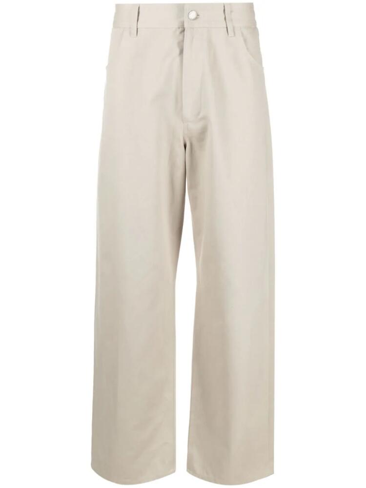 There Was One wide-leg gabardine trousers - Neutrals Cover