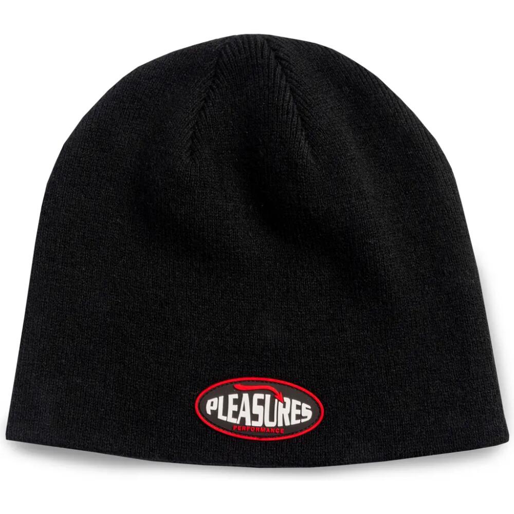 PLEASURES Performance Skully Beanie in Black Cover