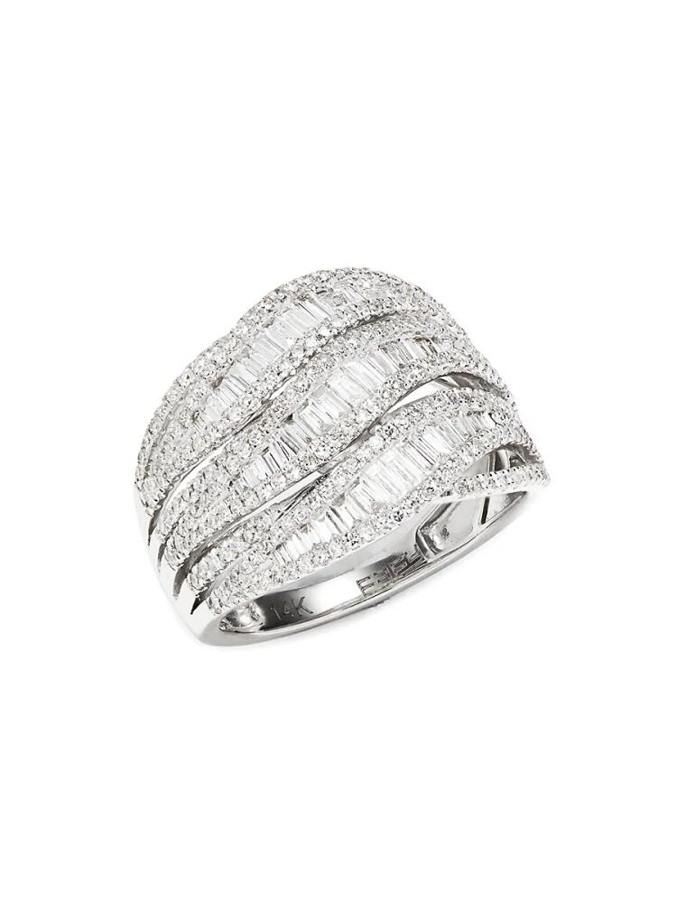 Effy Women's 14K White Gold & 1.39 TCW Diamond Ring Cover