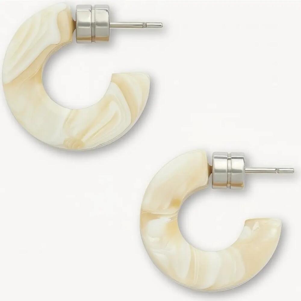 MACHETE Muse Hoops in Ivory Cover