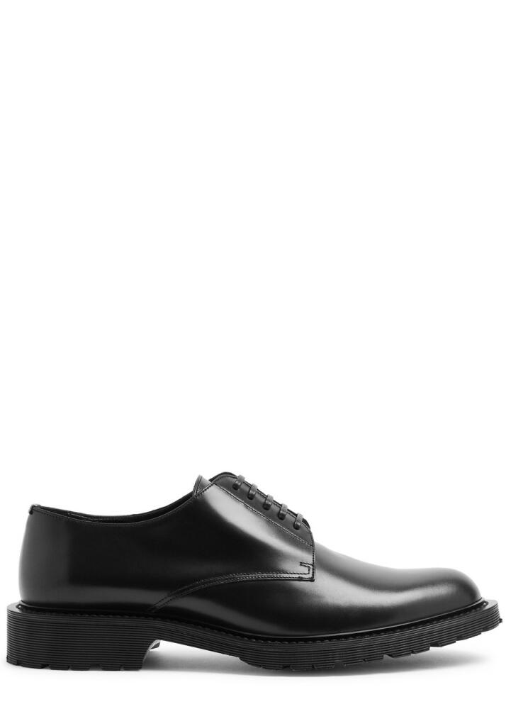 Saint Laurent Vaughn Leather Derby Shoes - Black Cover