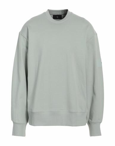 Y-3 Man Sweatshirt Light green Organic cotton Cover