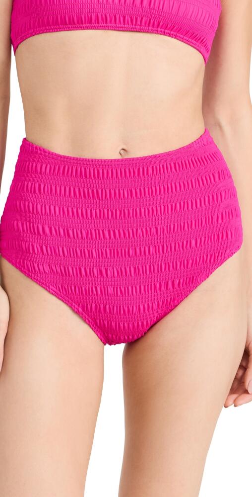 Sea Core Smocked Bikini Bottoms Berry Cover