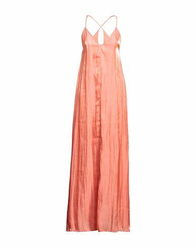 Jucca Woman Maxi dress Salmon pink Polyester Cover