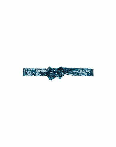 The Attico Woman Belt Blue Viscose, PVC - Polyvinyl chloride Cover