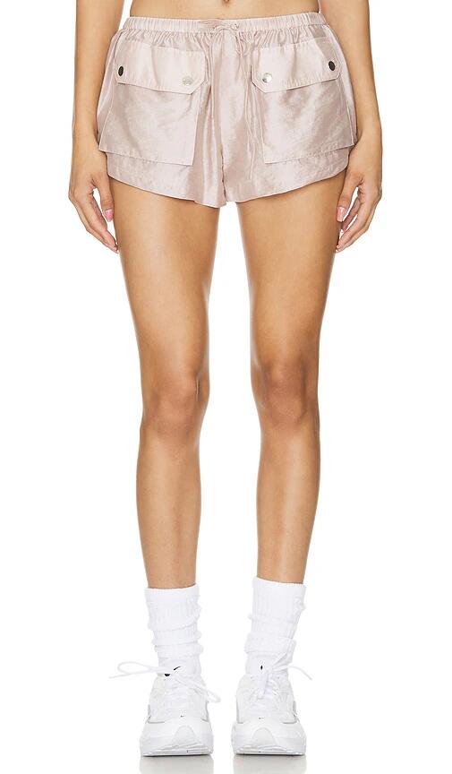 Lovers and Friends Tia Cargo Short in Taupe Cover