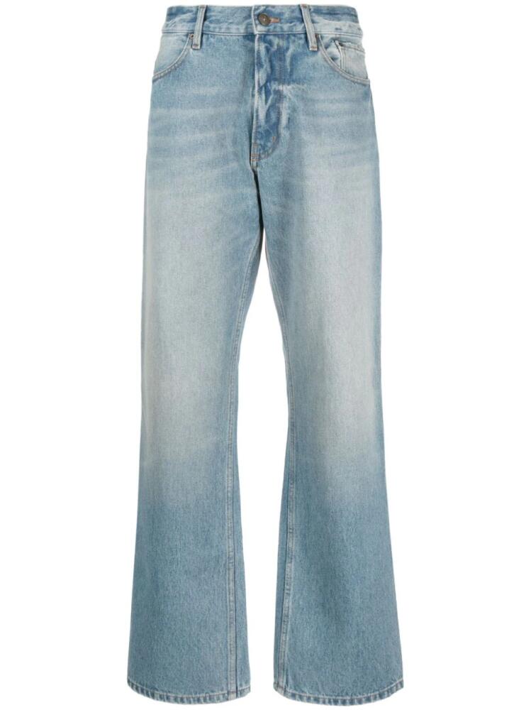 Gauchère low-rise wide-leg jeans - Blue Cover