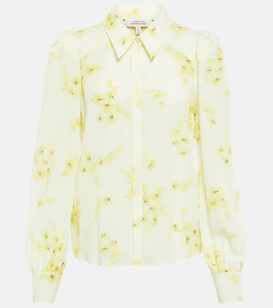 Dorothee Schumacher Floral Movement silk-blend shirt Cover