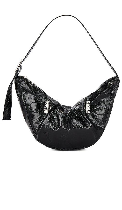 8 Other Reasons Faux Leather Crescent Bag in Black Cover